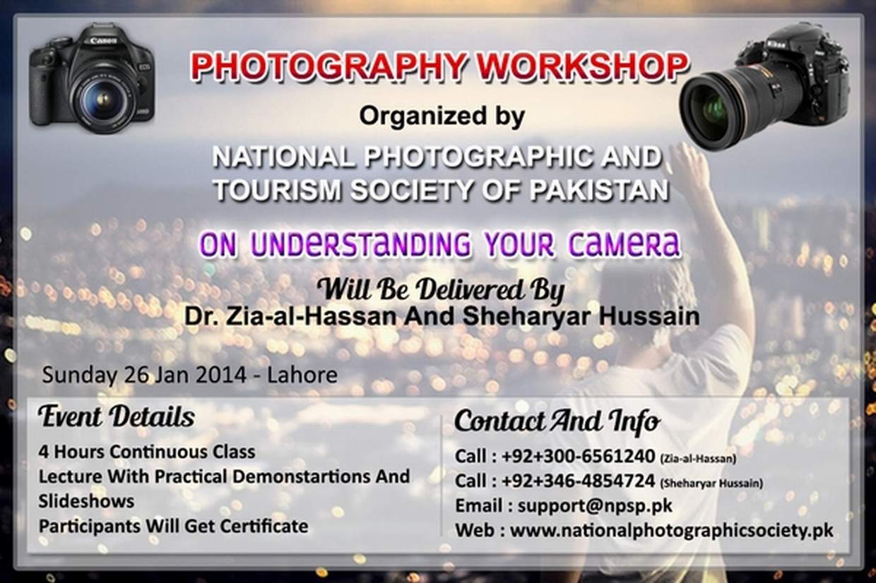 01. Photography Workshop In Lahore Pakistan On Understanding Your Digital Camera