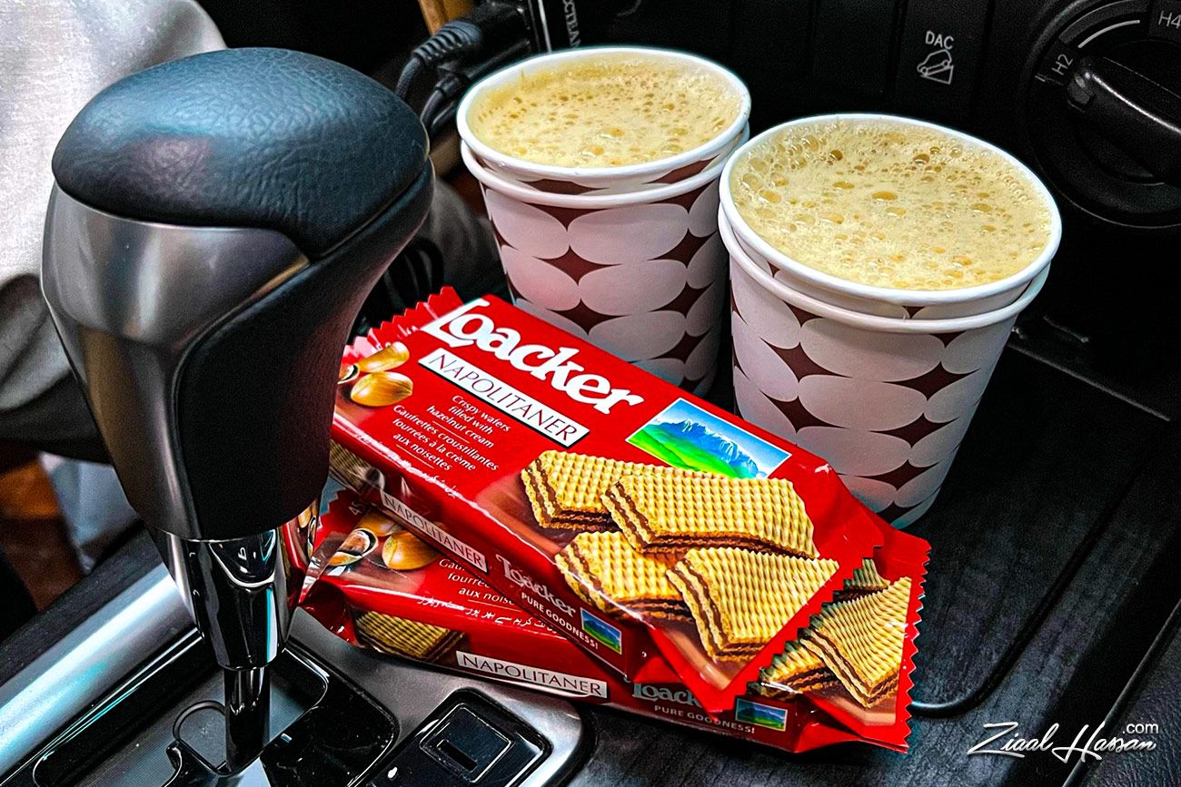 Coffee and Wafers Road Trip Snack - Dr. Zia-al-Hassan Photography