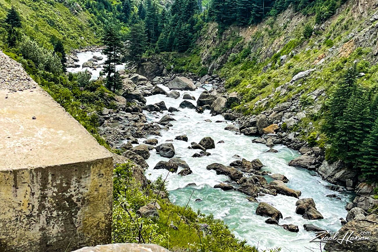 Fast Flowing Mountain River in a Lush Green Valley Of Naran - Dr. Zia-al-Hassan Photography