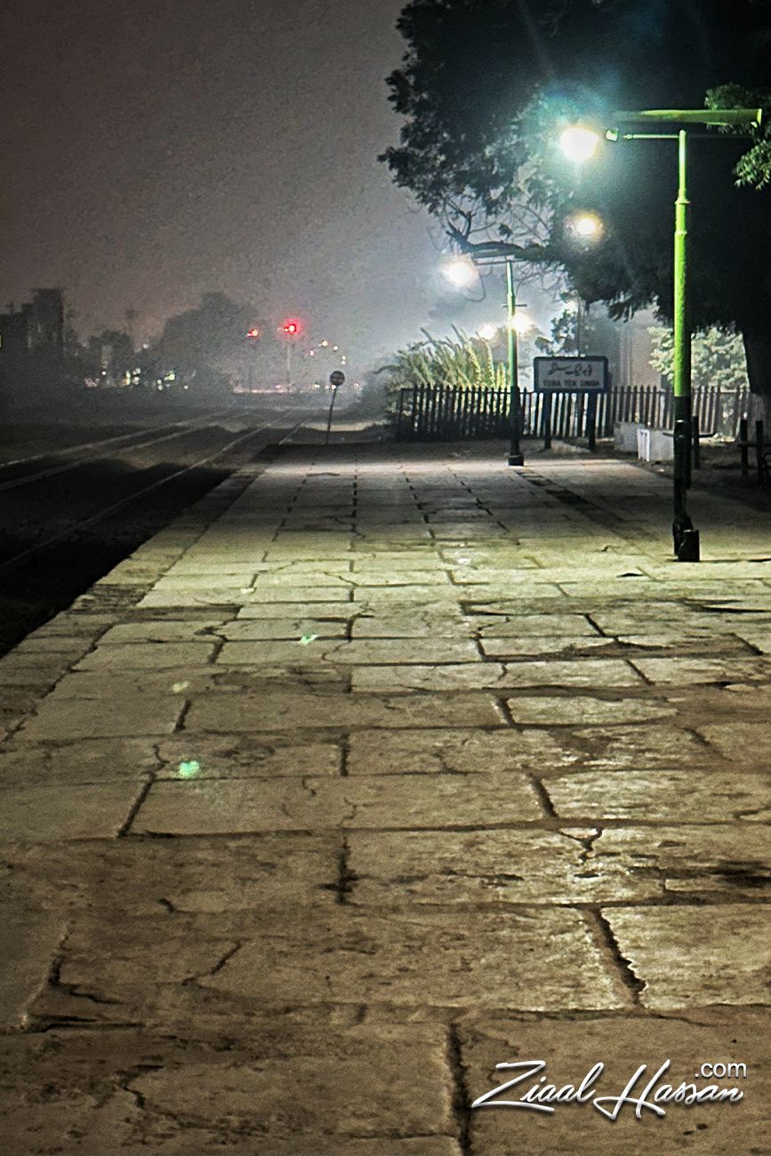 Silent Tracks at Night - Dr. Zia-al-Hassan Photography