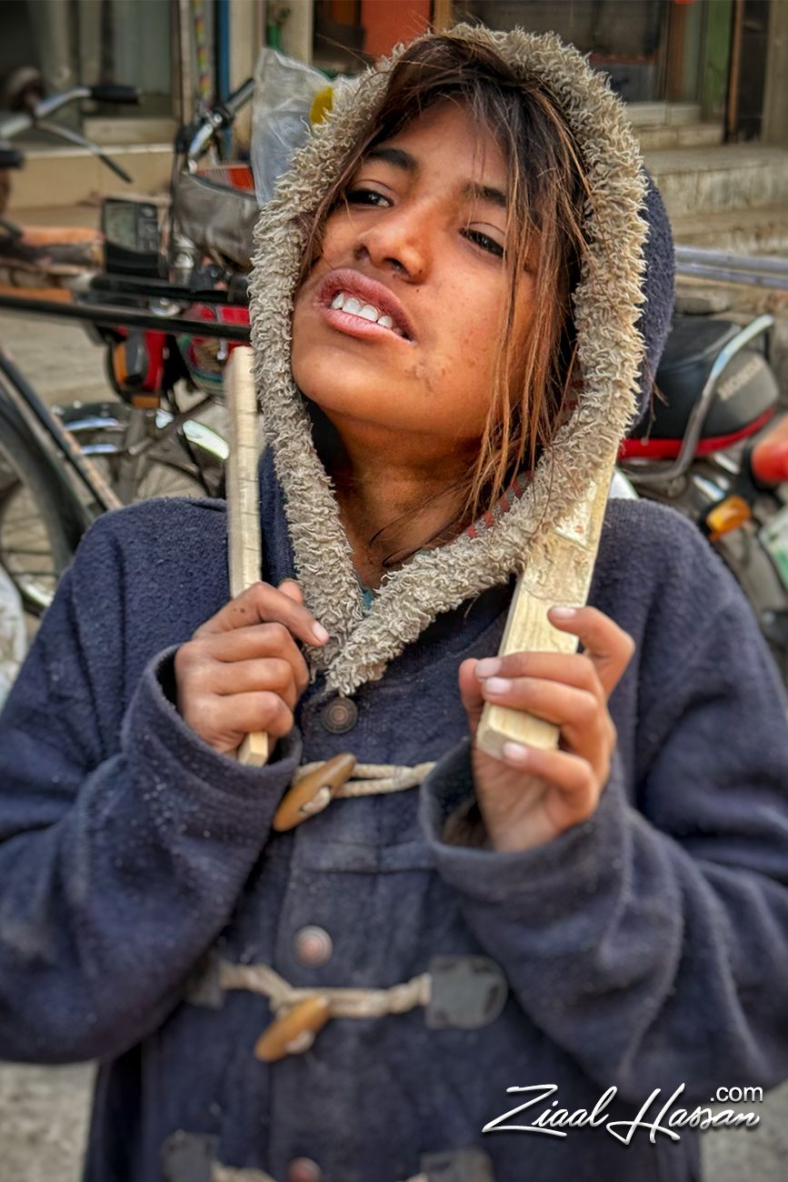 Street Resilience In Freezing Cold - Dr. Zia-al-Hassan Photography