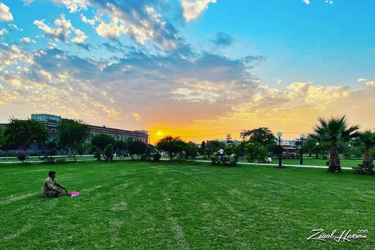 Solitude at Sunset in the City Park - Dr. Zia-al-Hassan Photography
