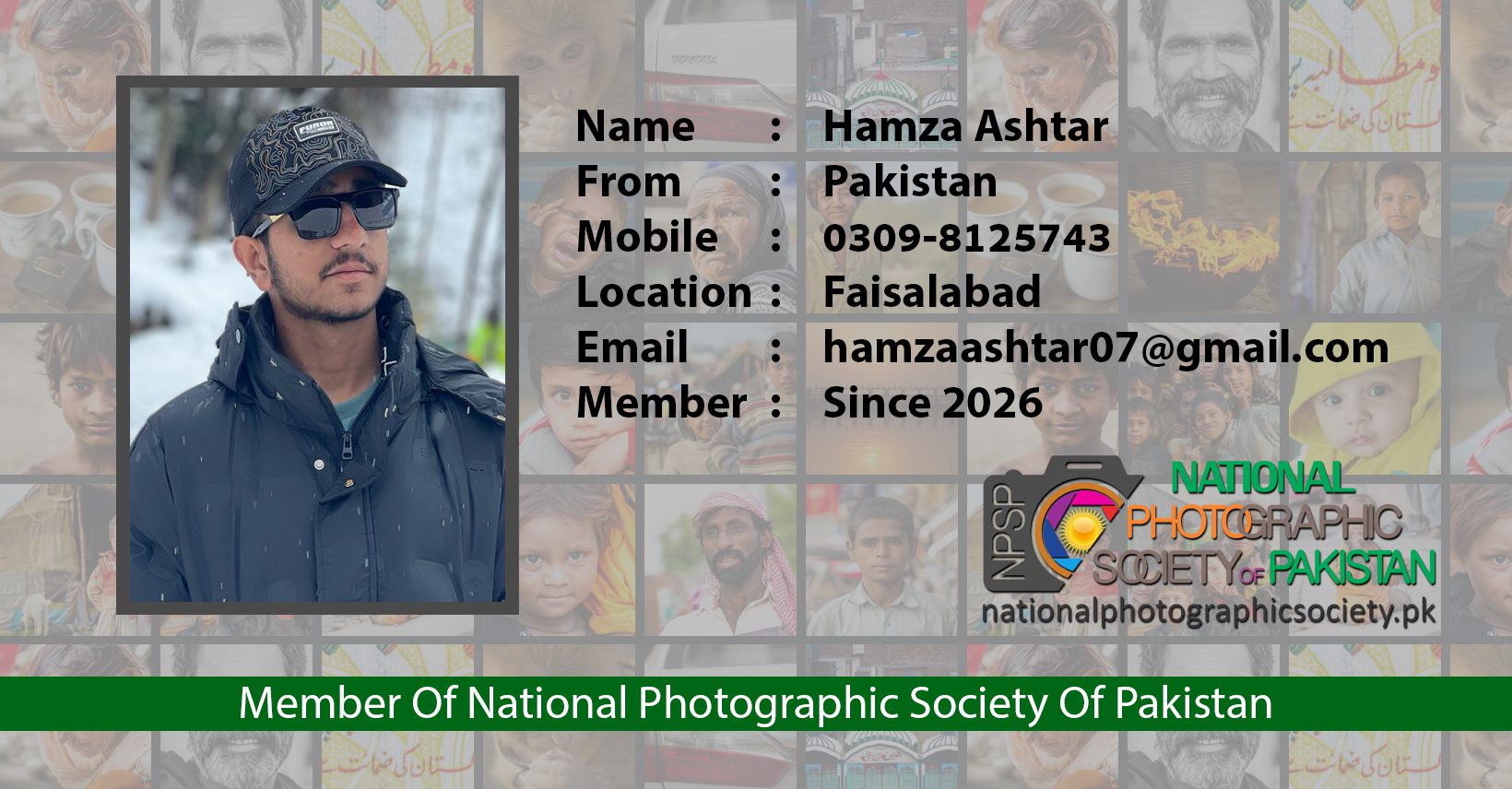 Hamza Ashtar Godil Member Of National Photographic Society Of Pakistan NPSP
