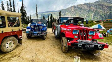 Colorful 4x4 Jeeps in a Majestic Mountain Valley - Dr. Zia-al-Hassan Photography