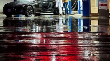 Electric Vehicle Charging at a Total Parco Station - Dr. Zia-al-Hassan Photography
