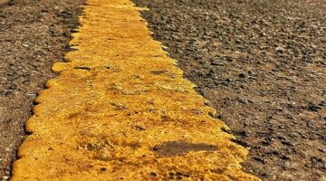 The Yellow Line to Somewhere - Dr. Zia-al-Hassan Photography