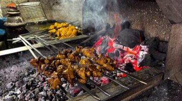 Sizzling Seekh Kebabs Over Charcoal Fire - Dr. Zia-al-Hassan Photography