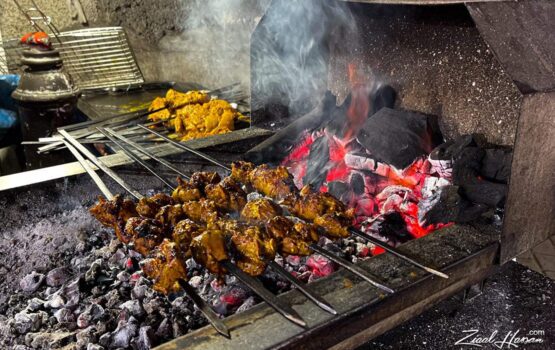 Sizzling Seekh Kebabs Over Charcoal Fire - Dr. Zia-al-Hassan Photography
