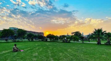 Solitude at Sunset in the City Park - Dr. Zia-al-Hassan Photography